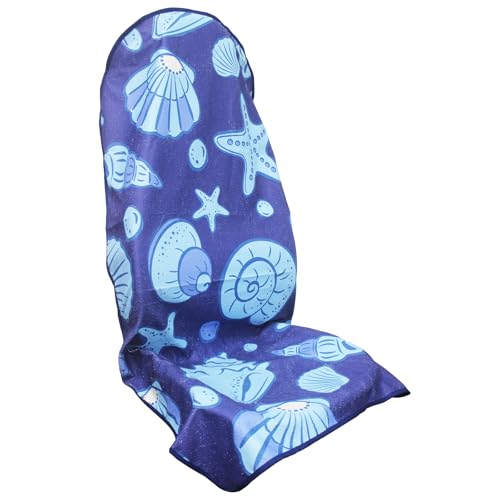 Waterproof Car Seat Cover for Front Seats, Protector for Cars SUVs Trucks, Sweat Towel Seat Covers Bucket for Gym,Workout,Beach,Hiking,Running (Conch Shells Starfish, 1PC) - color: Conch Shells Starfish, size: 1PC Front Seat Towel