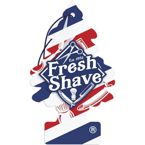 Little Trees Car Air Freshener 6-Pack (Fresh Shave) - size: 6 Count (Pack of 1)