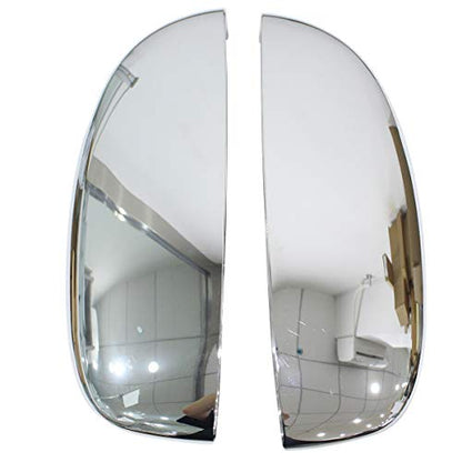 NewYall Pack of 4 Chrome Exterior Outside Outer Door Handle and 2 Upper Half Mirror and Trunk Liftgate Tailgate Handle Cover for Chevrolet Silverado 2007-2014