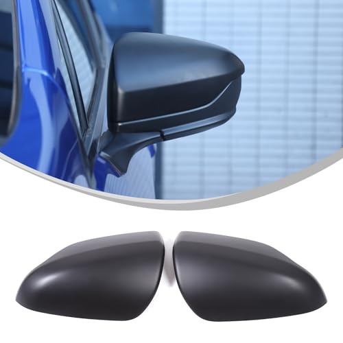 2PCS Car Rearview Mirror Cover Trims Compatible with Subaru WRX 2022 2023 Car Exterior Door Side Rear View Mirror Protector Cover (Matte Black) - color: Matte Black