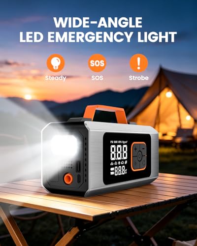 Tire Inflator Portable Air Compressor -150 PSI, 6X Faster Inflation, Digital Pressure Gauge, LED Work Light & Auto Shut-Off, Ideal for Cars, Motorcycles, Bicycles, Balls & Inflatables