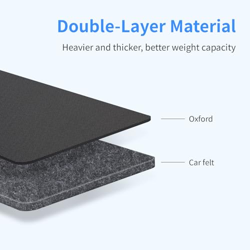 Viaviat Car Seat Protector Large Kick Mat 2 Pack Durable Water Resistant Auto Seat Back Covers with 2 Mesh Pockets Protection Against Dust Mud Scratches (Black, 2-Pack) - color: black, size: 2-Pack