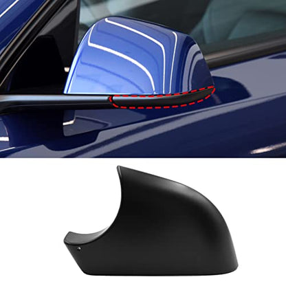 Jaronx Compatible with Tesla Model Y Mirror Lower Cover 2018-2025,Left Drive Side Rearview Mirrors Base Trim Bottom Cover Replacement for Tesla Model Y Accessories(Left) - size: Left Side Black, style: Model Y