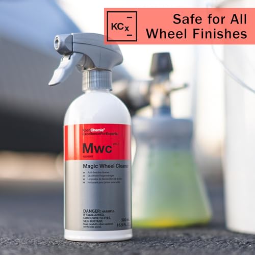 KOCHCHEMIE Magic Wheel Cleaner - Powerful Rim and Rim Well Cleaner; Acid Free, Dissolves Iron Particles Using Visible Red Discoloration, Excellent Adhesion and Viscosity (5 Liters) - size: 169 Fl Oz (Pack of 1)