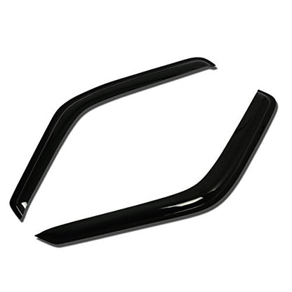 Auto Dynasty 2Pcs Tape-On Window Visor Deflector Rain Guard Replacement Compatible with 1987-1996 Dodge Dakota Regular Cab, Acrylic - size: 87-96 Dodge Dakota Regular Cab