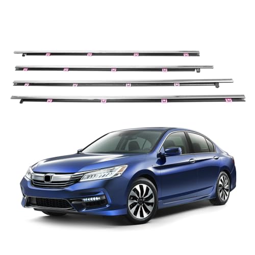 GZYF 4PCS Auto Window Moulding Weather Strip Seal Belt for Honda Accord 2013 2014 2015 2016 2017 - color: 2013-2017, size: For Honda Accord