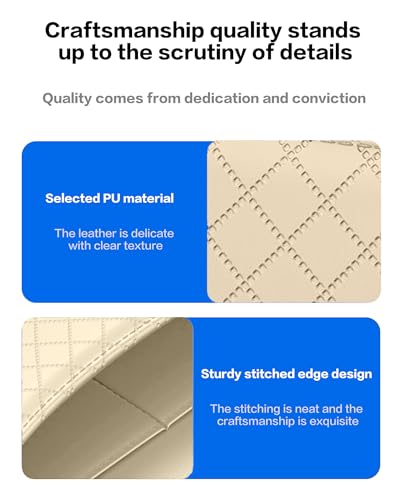Car Door Organizer, PU Leather Storage Pouch with Strong Sticky Back for Phone, Keys - Fits Car Seat Side Pocket & Console Gap, Universal Car Accessories - Beige