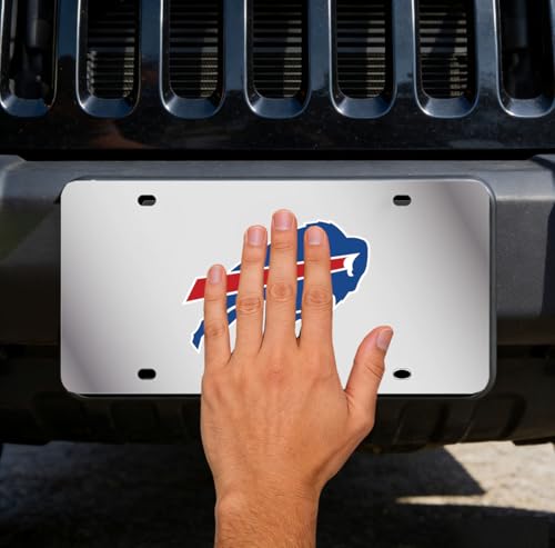 Fans Matte Metal for Bills License Plate Tag - color: BE BZ