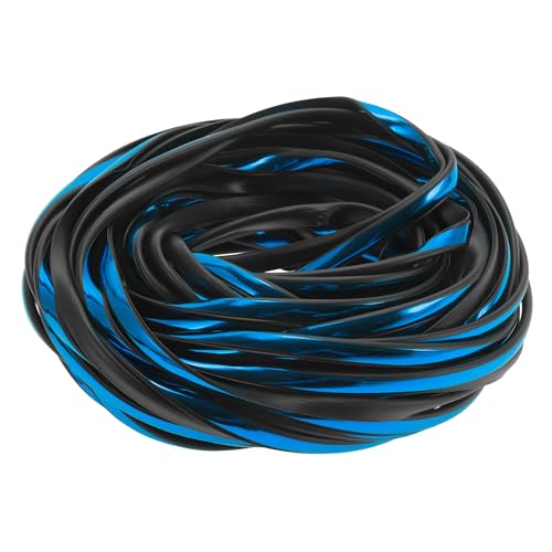 Universal Car Door Edge Guards, Exterior 65.62ft U-Shaped Door Scratch Protection Guard PVC Chrome Blue, 1 Pc - color: Chrome Blue, size: 65.62ft(20m)