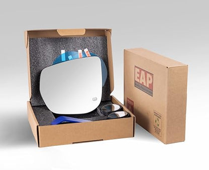 EAP Driver Side Mirror Glass Compatible With Jeep Grand Cherokee 2022-2026, Grand Cherokee L 2021-2026, Heated Without Auto Dimming - color: Driver - Heated