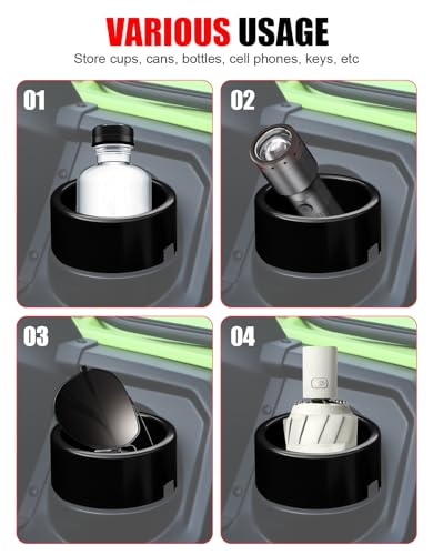 UTV Dash Cup Holder for Honda Pioneer 520 500 21-25, Drink Cup Holder Bottle Holders Mount Extra Storage Space Compatible with Honda Pioneer 520 2021-2025/500 2015-2023 Accessories