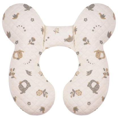 Baby Travel Pillow Upgraded, Soft Baby Head Support Pillow for Newborn Toddler, Babies Neck Car Seat, Pushchair and Strollers, Flower - color: Flower