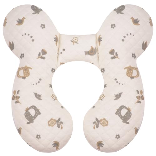 Baby Travel Pillow Upgraded, Soft Baby Head Support Pillow for Newborn Toddler, Babies Neck Car Seat, Pushchair and Strollers, Flower - color: Flower