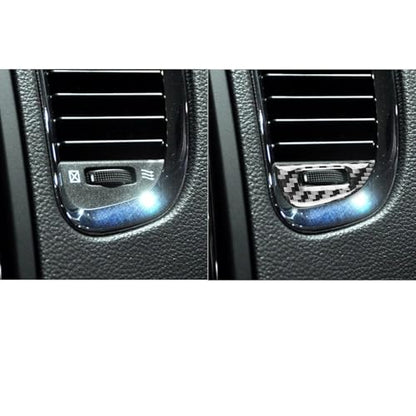 NVCNX Real Premium Carbon Fiber Accessories for Dodge Durango 2011-2020 2012 2013 2014 2015 2016 2017 2018 2019 Car Dash Air Vent Cover Interior Trim Sticker Decal 4PCs - color: 2011-2020 Dash Air Vent Trim