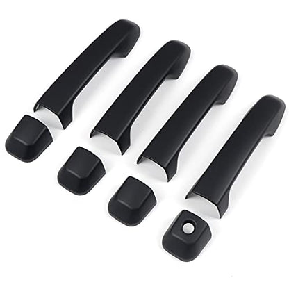 ITrims Door Handle Cover Trim for Toyota 4Runner 4WD N280 Prado J150 2010-2024 2018 2019 2020 Car Styling Accessories Exterior Door Handles 8PCS ABS (No Smart Key Holes Matte Black) - size: No Smart Key Holes Matte Black