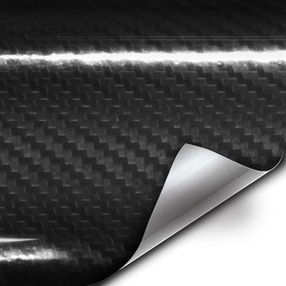 VViViD High Gloss Epoxy Black Carbon Fiber Vinyl Detailing Wrap Tape DIY Roll (17.75" x 20ft) - size: 17.75” x 20ft