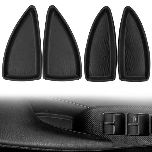 4pcs/Set Door Switch Bezel Cap Replacement Left/Right Front/Rear Plastic Bolt Cover for Chevrolet for Chevy Malibu 2016 2017 2018 Car Interior Accessories 23451118