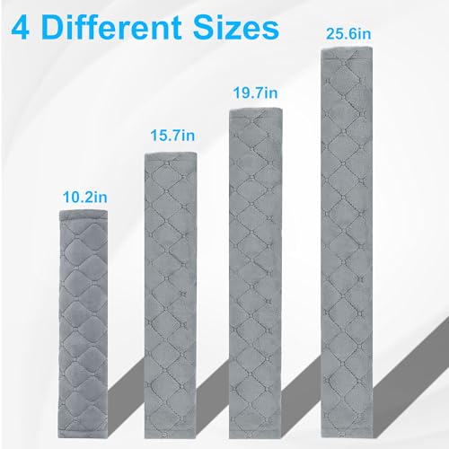 Amooca Soft Automotive Seat Belt Cover Seatbelt Shoulder Pad Neck Protector Cushions Universal Fit SUV Trucks Backpack Light Grey Extra Long 19.7in - color: Light Grey, size: 19.7in-1pc