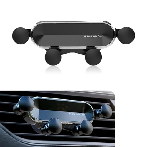 Car Air Vent Phone Holder, Auto-LockGravity Mechanical Car Phone Mount, Anti-shake Anti-slip Smartphone Navigation Mount, Universal for Most Vehicles (Black)
