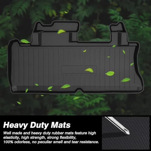 KUST Cargo Liner for Toyota Sienna 2021-2025 (with Spare Tire), Rear Trunk Cargo Mat All Weather Protection TPE Rubber Raised Edge - size: For 2021-2025 Sienna | Trunk Mat