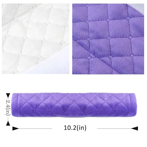 Amooca Soft Automotive Seat Belt Cover Seatbelt Shoulder Pad Neck Protector Cushions Universal Fit SUV Trucks Backpack 2 PCS Violet 10.2in - color: Purple, size: 10.2in-2pc