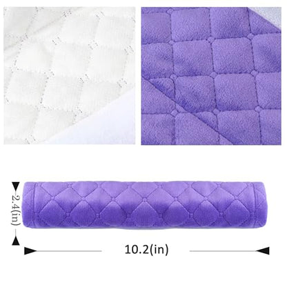 Amooca Soft Automotive Seat Belt Cover Seatbelt Shoulder Pad Neck Protector Cushions Universal Fit SUV Trucks Backpack 2 PCS Violet 10.2in - color: Purple, size: 10.2in-2pc
