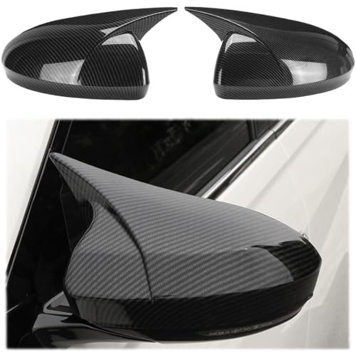 MUXEE 2PCS New Sports Rear Mirror Cover Caps for Nissan sentra 2020-2025/Altima Sedan 2019-2025 ABS Side Door Wing Mirror Cap Covers Exterior car Accessories -Carbon Fibe - color: Carbon fiber