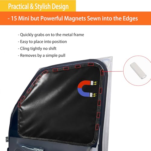 Custom Front Side Window Sun Shades Compatible with 1996-2025 Chevy Express Cargo Van Interior Accessories for Outdoor Blocking Sunlight, Cooling, Resting & Privacy Protection