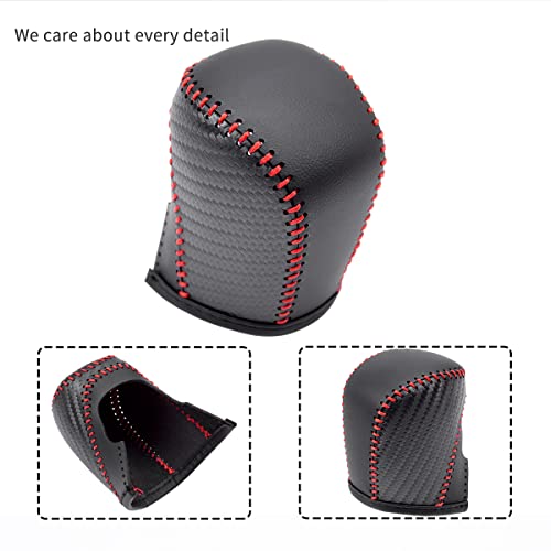 Auto Car Leather Gear Shift Knob Cover for Honda Civic 10th Gen 2021 2020 2019 2018 2017 2016 Accessories (B) - color: B