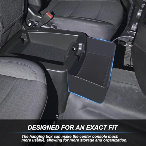 JKCOVER Center Console Hanging Organizer Box Compatible with 2019-2026 Chevy Silverado/GMC Sierra 1500 and 2020-2026 Chevrolet Silverado/Sierra 2500HD 3500HD Accessories(Split-Bench Folding Seat Only) - color: Hanging Organizer