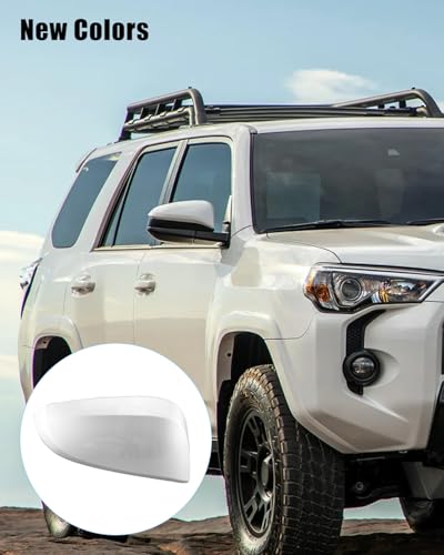 Mirror Cover Cap Right Passenger Side Fit for Toyota 4RUNNER 2013-2023 Fit for RAV4 SE XLE LTD 2013-2018 HV 2016 for Models Without a Side Camera Only, Silver 1D6 - size: Right Side