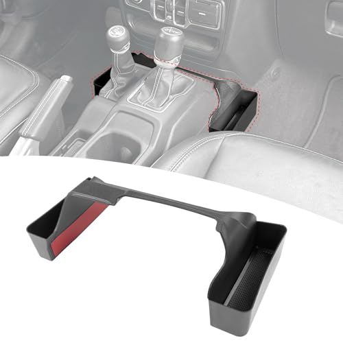 Center Console Gear Shift Organizer Fit for 2018-2025 Jeep Wrangler JL JLU 4XE/Gladiator JT Center Console Storage Tray for Wrangler&Gladiator Accessories(Shifter Organizer) - color: Shifter Organizer