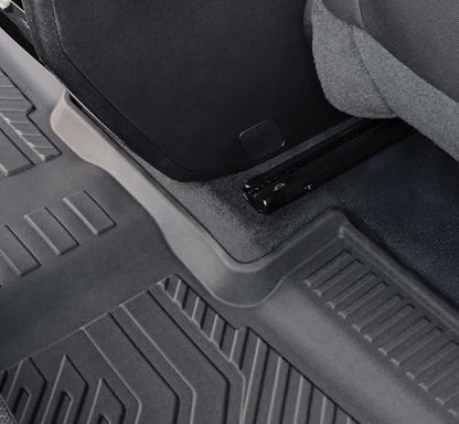Floor Mats Set for 2024 2025 2026 Chevy Traverse & 2025 2026 Buick Enclave 7 Seats Captain Chairs, TPE All Weather Cargo Liner Trunk Mat Door Sill Guards Car Accessories - style: 24-26 7 Seats-Full Mats Set