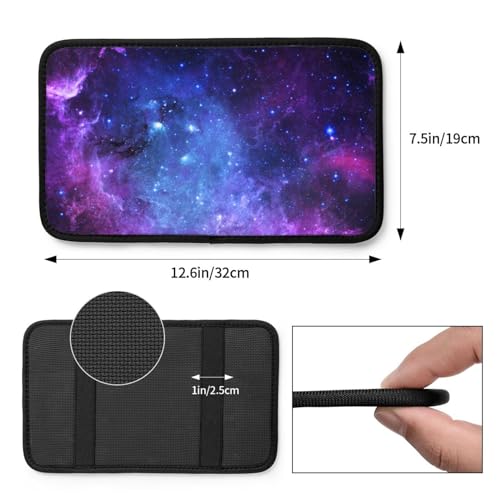 Galaxy Auto Center Console Cover Universal Car Armrest Pad Waterproof Women Men Automotive Interior Accessories for Most Vehicle SUV - color: Galaxy