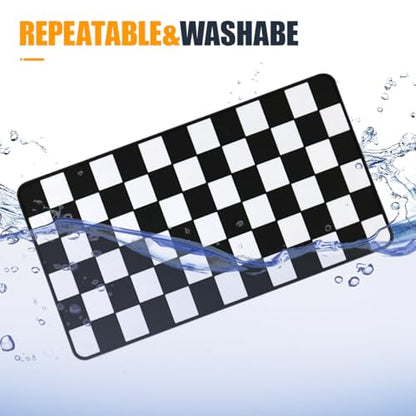 YoRise Car Dashboard Anti Slip Mat, 10.62'' × 5.90'' PVC Center Console Pad, Non-Slip Sticky Dash Mat, Washable Car Dashboard Gripping Pad for Phone, Glass, Key, GPS (White) - color: White