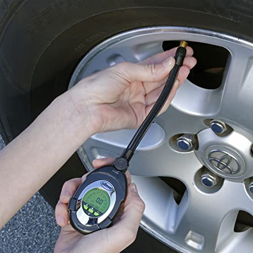 Slime 20202 Tire Pressure Gauge, Ultimate Digital, LED Light for Night Time Use 0-100 psi - size: Mini - LED Light, style: Digital