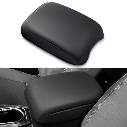 Center Console Cushion Compatible with Toyota Tacoma 2016-2023 Accessories, Premium Leather Arm Rest Cover Pad, Car Middle Console Cover (Black) - size: 2016-2023 Toyota Tacoma