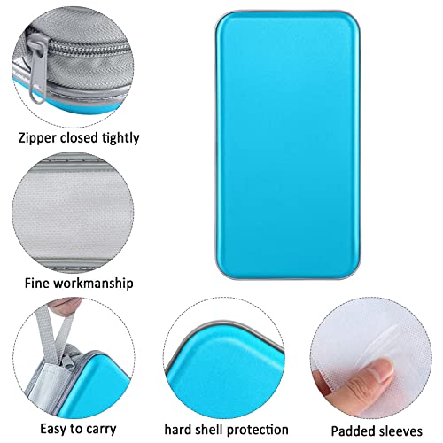 CD Case, Siveit DVD Case Holder 96 Capacity Hard Plastic CD DVD Disc Cases Storage Binder Wallet for Car Home Office Travel (Sky Blue) - color: Sky Blue