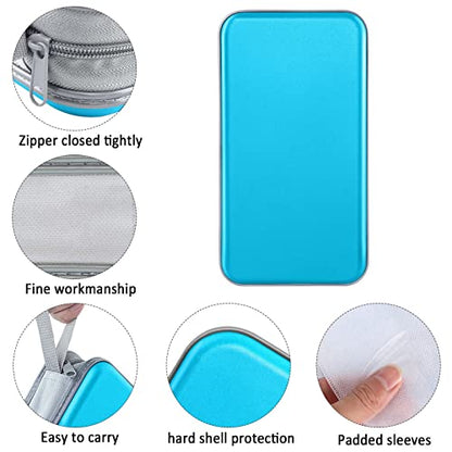CD Case, Siveit DVD Case Holder 96 Capacity Hard Plastic CD DVD Disc Cases Storage Binder Wallet for Car Home Office Travel (Sky Blue) - color: Sky Blue