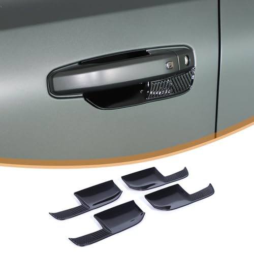 Car Door Handle Bowl Scratch Protector for Hummer EV Accessories Exterior Door Bowl Cover Protection Trim for Hummer EV SUV Truck 2022-2024 2025 4 Doors, ABS Plastic (Piano Black) - color: Piano Black