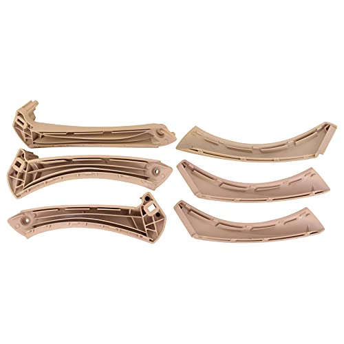 NewYall Beige Interior Door Panel Handle Pull with Outer Trim Cover for BMW E90 E91 E92 E93 3 Series 320 323 325 328 330 335 Rear Left and Front Rear Right Side - color: Beige