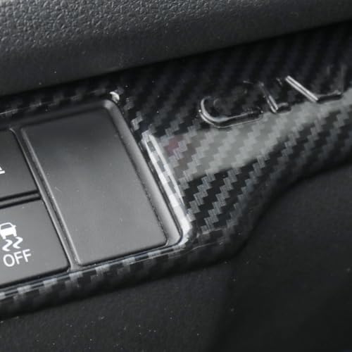 YINGTUU for Honda Civic Accessories 10th Gen 2016 2017 2018 2019 2020 2021 Headlight Switch Control Cover Interior Protection Trim Carbon Fiber Pattern - color: Headlight Switch Control Cover