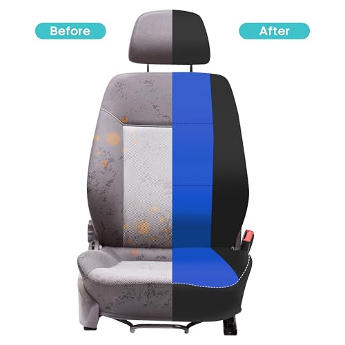 FH Group Waterproof Neoprene Car Seat Covers Front Set – Universal Fit Front Seat Covers with Storage Pockets, Airbag Compatible Automotive Seat Covers for Cars, SUVs & Vans, Blue - color: Blue, style: Front Set