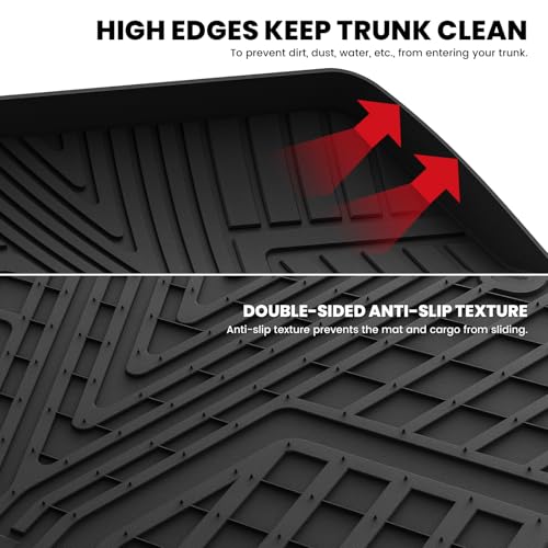 LASFIT Trunk Mat for Honda Odyssey 2026 2025 2024 2023 2022 2021 2020 2019 2018 Mini Passenger Van, All Weather TPE Cargo Mat Trunk Liner Only, Black (EX-L/Elite/Touring/Sport-L/Sport/EX/LX) - style: 7）For Honda Odyssey| 2018-2026 | Trunk Mat