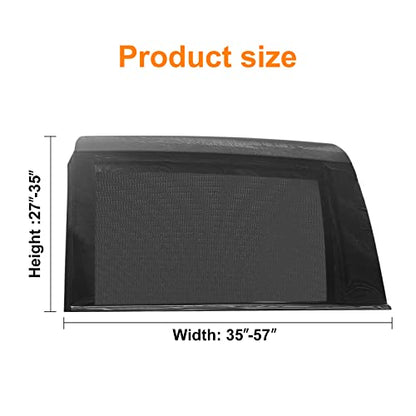 2 Packs Mesh Car Window Screen for MPV Sliding Door,Single Layer Sunshade for Large Square Car Truck Windows - size: Single Layer XL