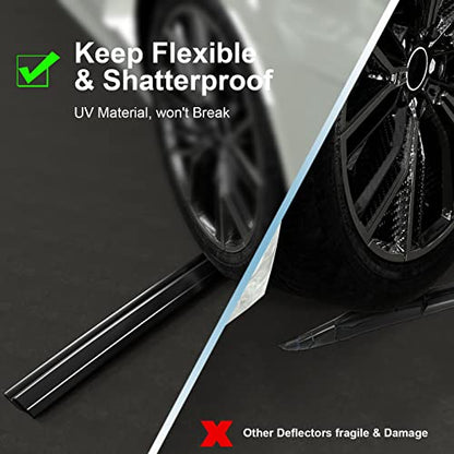 Black Rain Guards Fit for Honda CR-V (CRV 2017 2018 2019 2020 2021 2022 Tape-On Side Shatterproof Window Visor, Window Deflectors, Rain Visors, 6-Piece Set - size: Fit for Honda CR-V 2017-2022 Tape-On