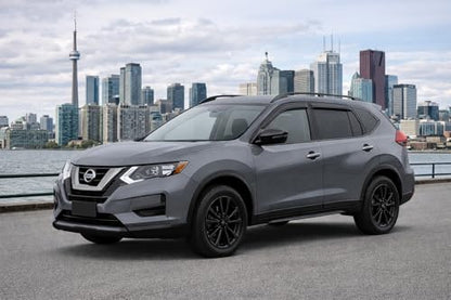 2014-2020 Tape-On Rain Guards for Nissan Rogue Side Window Visor Deflectors Extra Thick Vent Shades 2015 2016 2017 2018 2019 - size: For Nissan Rogue 2014-2020