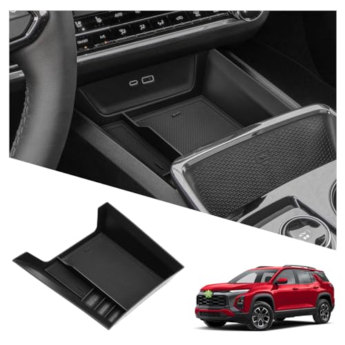 Ruiya 2026 Equinox Console Organizer for Chevy Equinox 2026 Accessories ABS Material Front Gear Storage Box Compatible with 2025 2026 Chevy Equinox LT/RS/ACTIV(Not for Equinox EV) - color: 2025+ Chevy Equinox