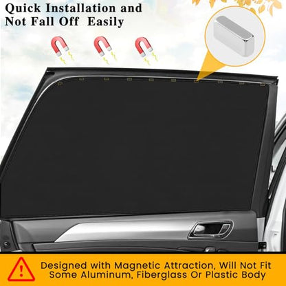 Car Windshield Sun Shade Privacy Covers，4 PCS Car Window Shades for Baby Block Light Curtains Sun Protection Shade Camping for Sleeping
