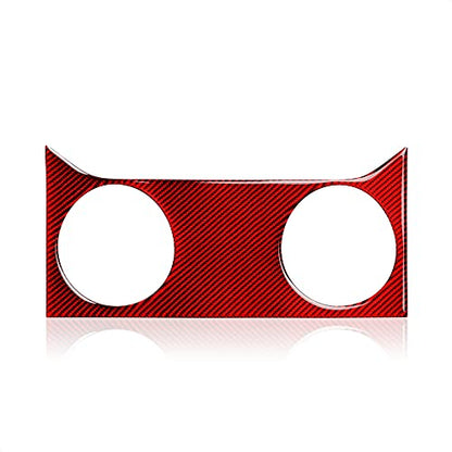 Car Center Air Outlet Vents Sticker Carbon Fiber Decal for Ford Mustang GT Shelby 2005 2006 2007 2008 2009 Accessories - color: Center Air Outlet
